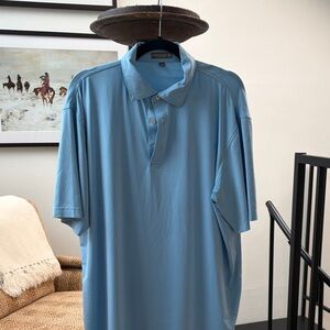 Peter Millar Light Blue Polo Shirt